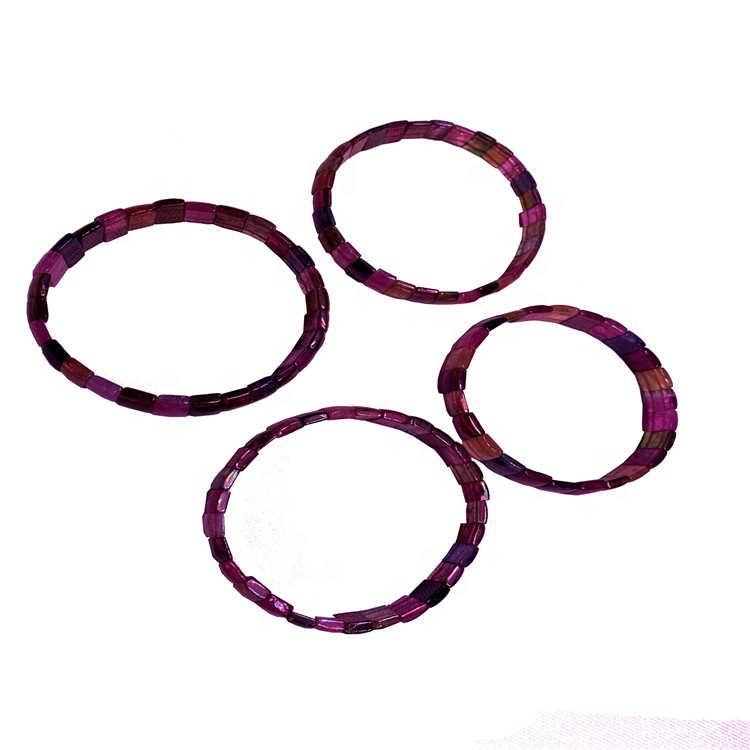 Wholesale facetado natural colorido tourmalina piedras preciosas pulseras con cuentas 28