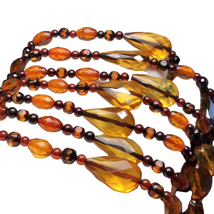 Wholesale Natirèl Amber Dantisyon kolye 32