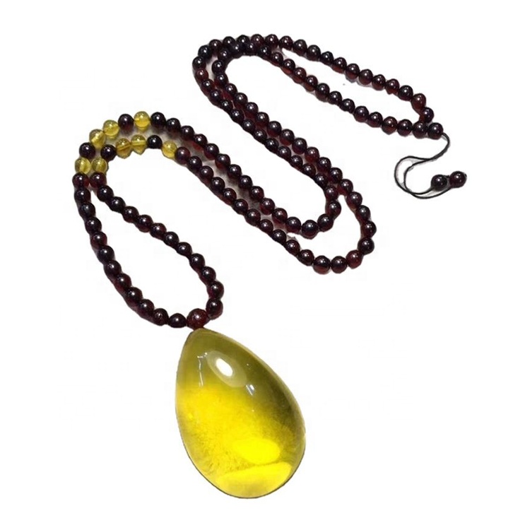 Качество янтарные грубые вырезать бусины ожерелья молитве янтарный ожерелье 32
