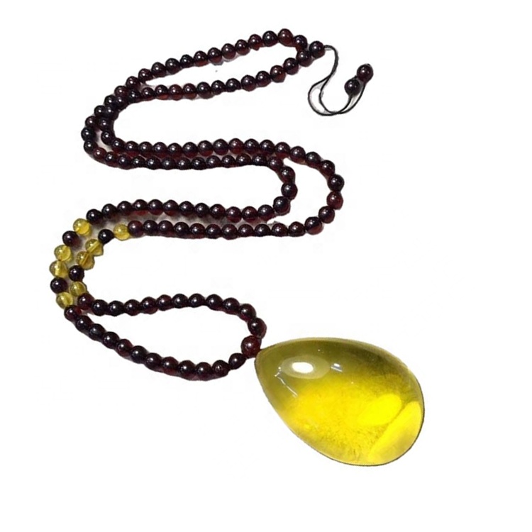Качество янтарные грубые вырезать бусины ожерелья молитве янтарный ожерелье 36