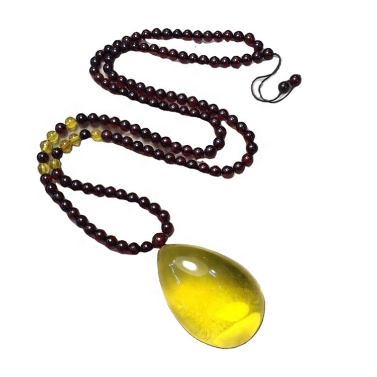 Качество янтарные грубые вырезать бусины ожерелья молитве янтарный ожерелье 34