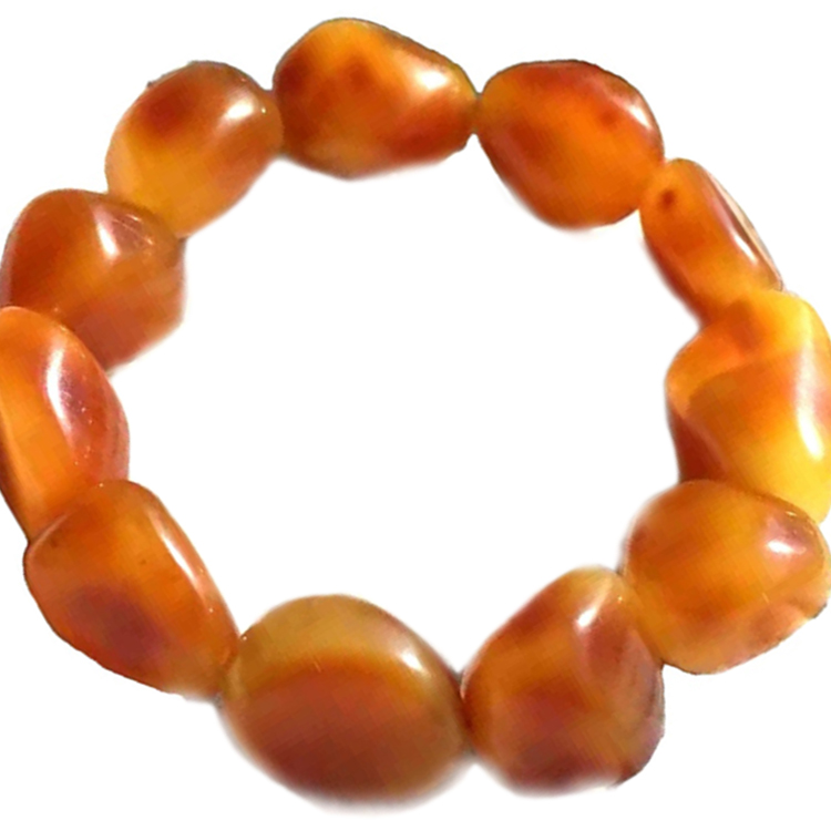 Pepite di ambra con superficie di colore arancione, perline, braccialetti, gioielli 34