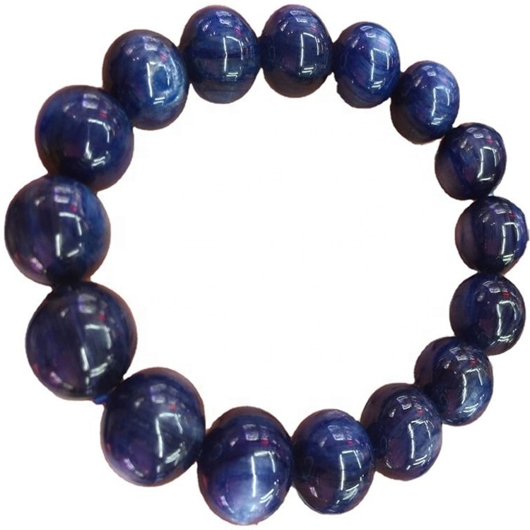 គ្រឿងអលង្ការ kyanite ពណ៌ខៀវរលោងធម្មជាតិ 6mm-20mm 32