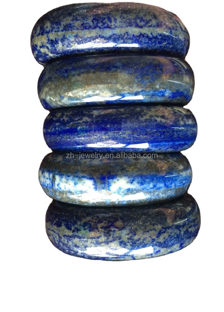 Lapis Lazuli Brazalete Redondo Joyería Natural Pulsera Femenina Regalo 37