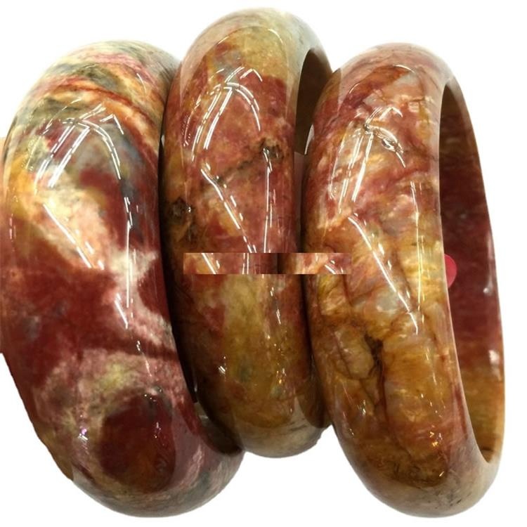 Berkualiti tinggi Agate Agate Bangle Bangle Kuantiti untuk Membuat Gemstone Semulajadi Wanita Hadiah 39