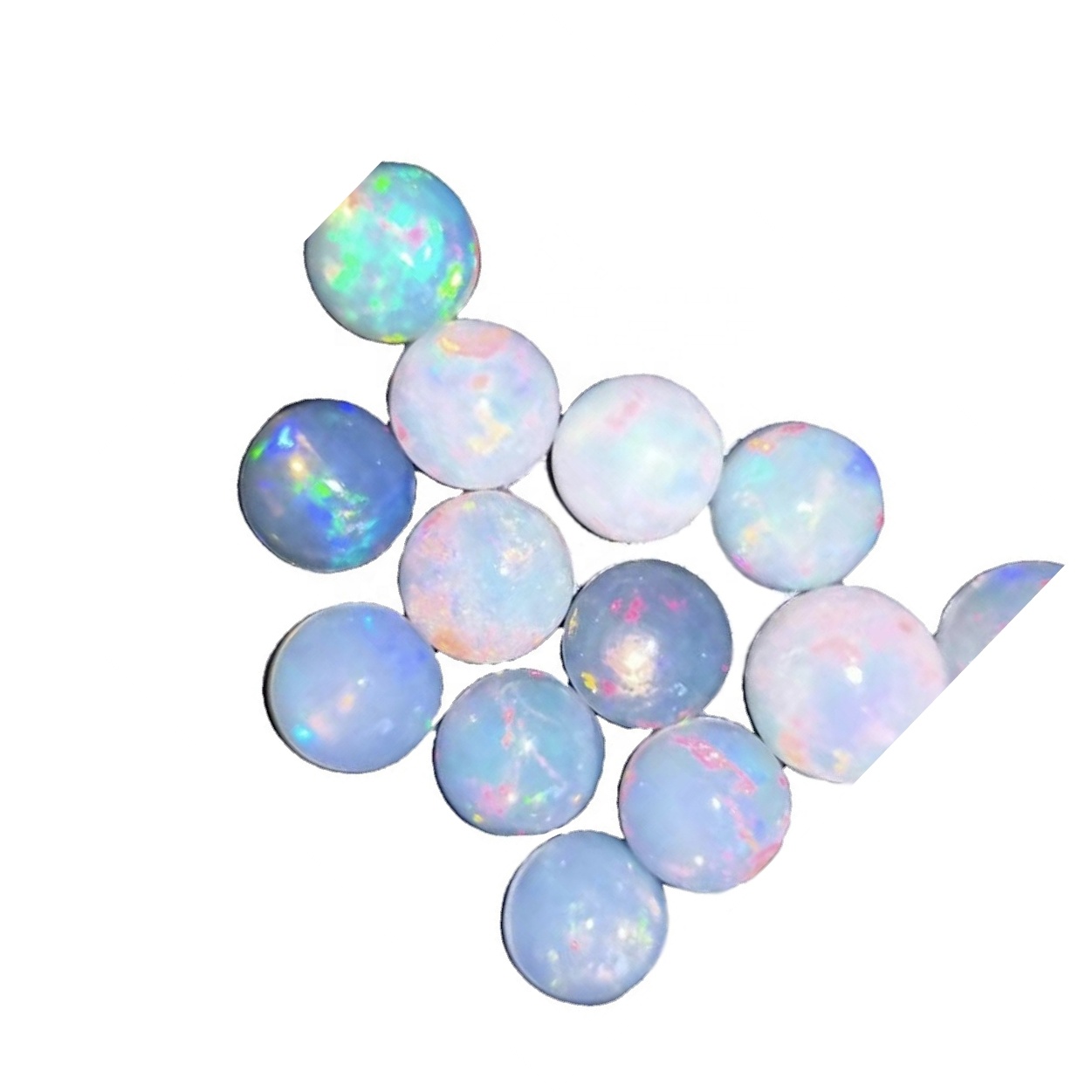 ਏਏਏਏ ਕੁਆਲਿਟੀ ਕੁਦਰਤੀ ਇਥੋਪੀਅਨ ਓਪਲ ਗੋਲ ਸ਼ਕਲ ਕੈਚਨ ਥੋਕ ਲਾਟ 45