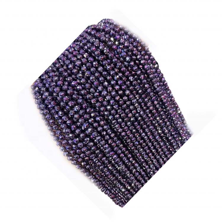 Rhodolite Granát korálky Granátové korálky Rhodolite Grander Faceted Beads 31