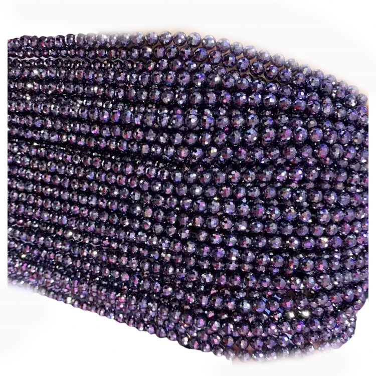 Rhodolite Granát korálky Granátové korálky Rhodolite Grander Faceted Beads 33