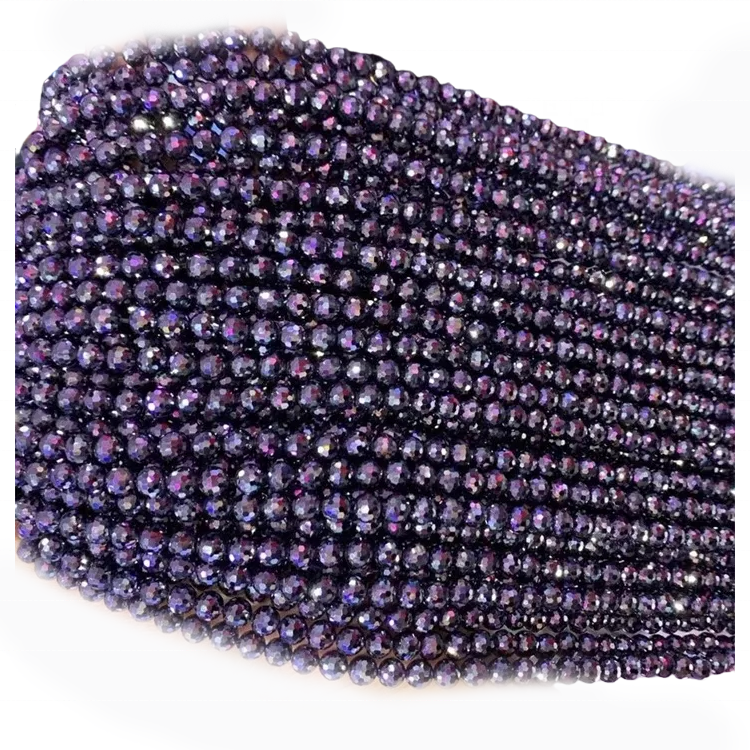 Rhodolite Granát korálky Granátové korálky Rhodolite Grander Faceted Beads 39