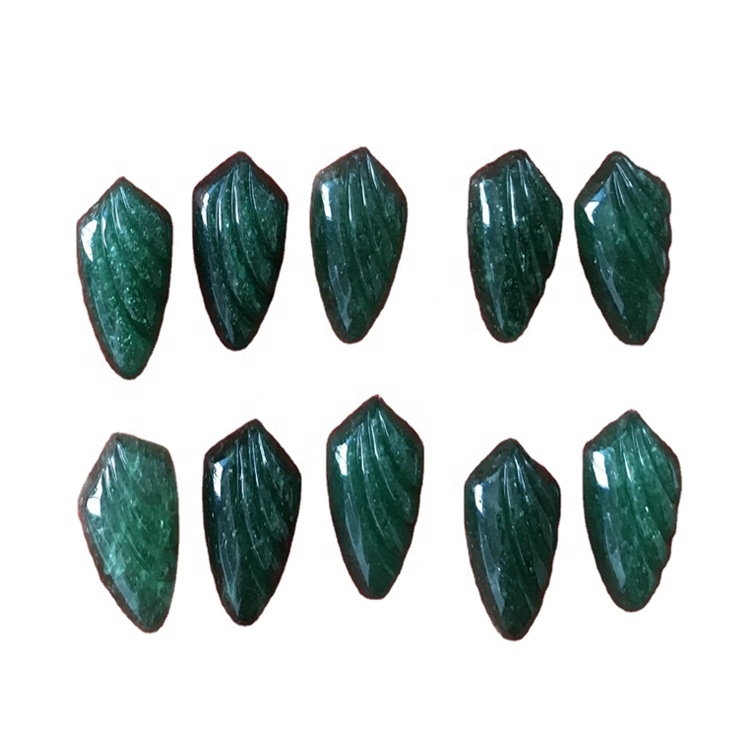 Резная киви клубничный кварцевый драгоценный камень кабошон 30