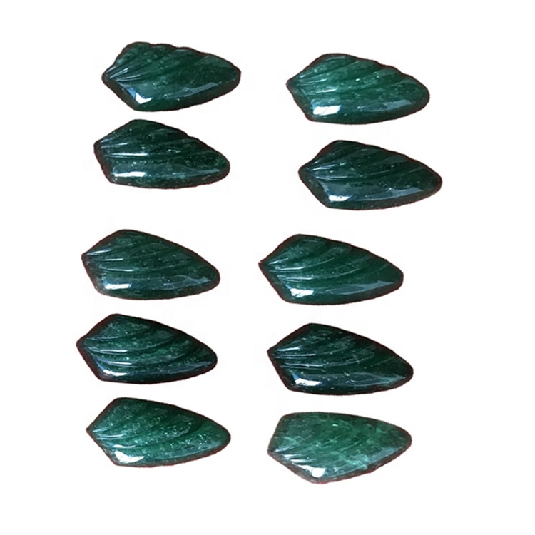 Резная киви клубничный кварцевый драгоценный камень кабошон 36