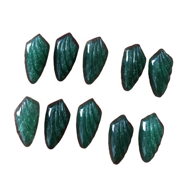 Резная киви клубничный кварцевый драгоценный камень кабошон 38