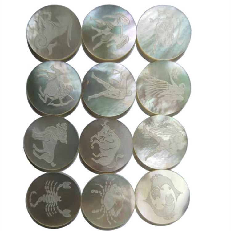 Iibka kulul ee Burresale LoDiss zodiac calaamadaha lagu xardhay guntin dabiiciga ah 35