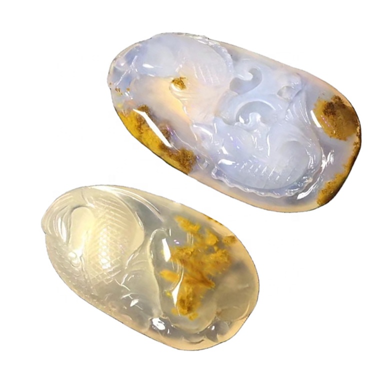 Grosir manik agate kembang sing diukir 38