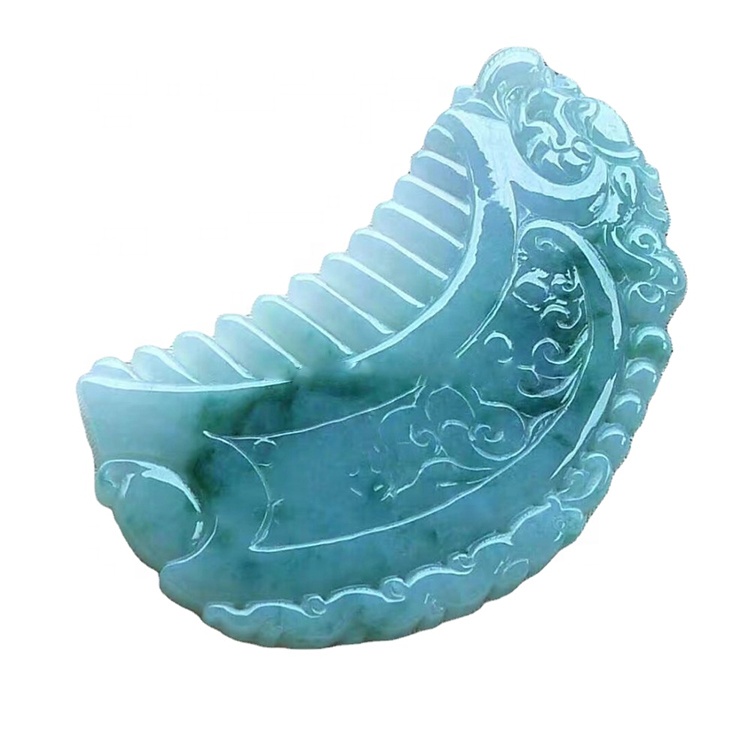 Gemstone Emerald вырезал расческу 32