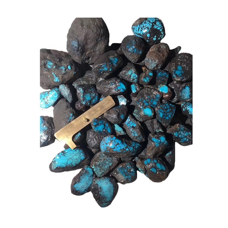 SpiderWeb augstākās kvalitātes tirkīza raupja materiāls nāk no Ķīnas Ziemeļrietumu reģions Hubei provincē 7