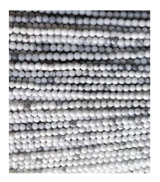 2.25mm 2.5mm 2.75mm Natural nga Howlite nga TOPQUOISE ROUNDS BEEIDALE 9