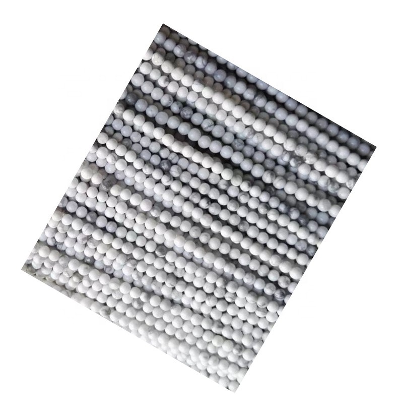 2.25mm 2.5mm 2.75mm Natural nga Howlite nga TOPQUOISE ROUNDS BEEIDALE 7