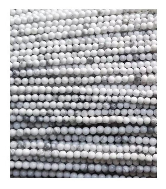 2.25mm 2.5mm 2.75mm Natural nga Howlite nga TOPQUOISE ROUNDS BEEIDALE 13