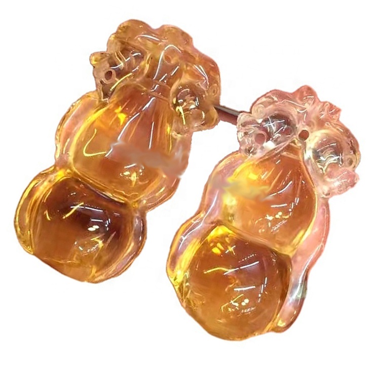 Цитрин кварц резной драгоценный камень свободных бусин 32