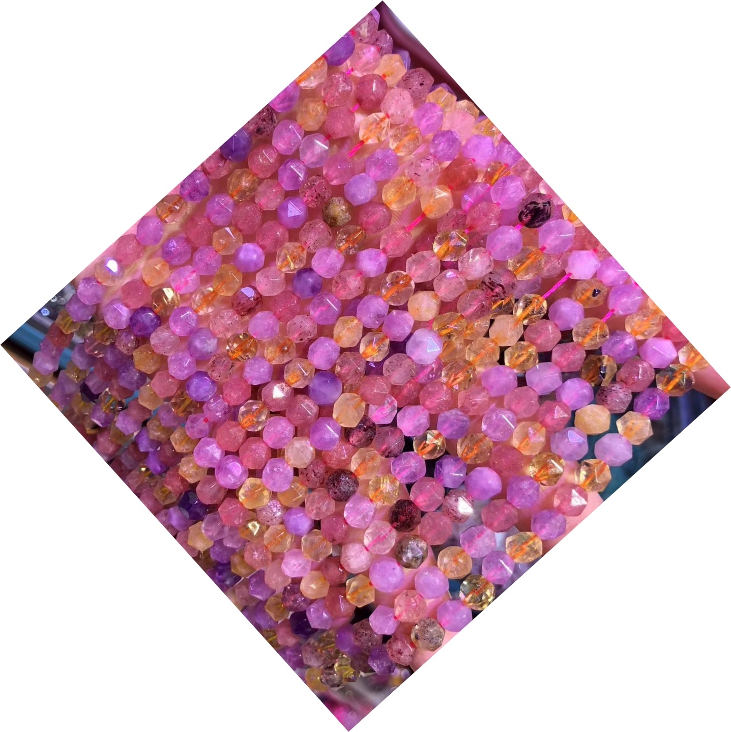 Groothandel hoë kwaliteit natuurlike rowwe epidote klip rou robyn zoisite natuurlike robyn faseted ronde natuurlike edelsteen krale 30