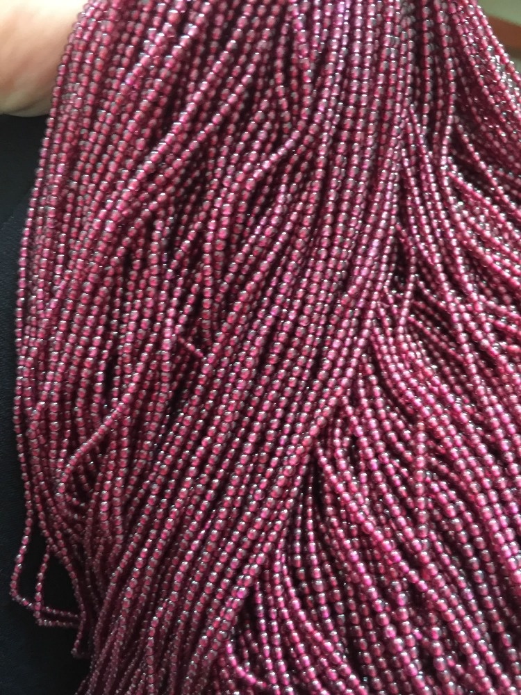 Precious Pyrope 6a Grasil Natural Garnet Gemstone Beads per a la col·lecció 34