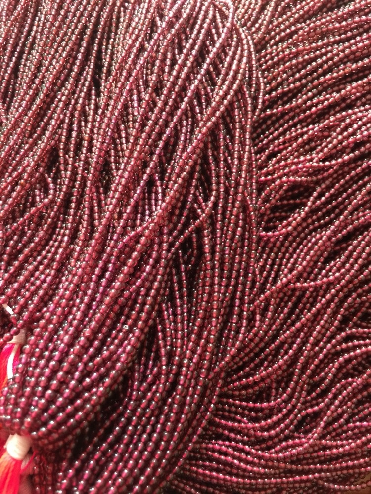 Precious Pyrope 6a Grasil Natural Garnet Gemstone Beads per a la col·lecció 36