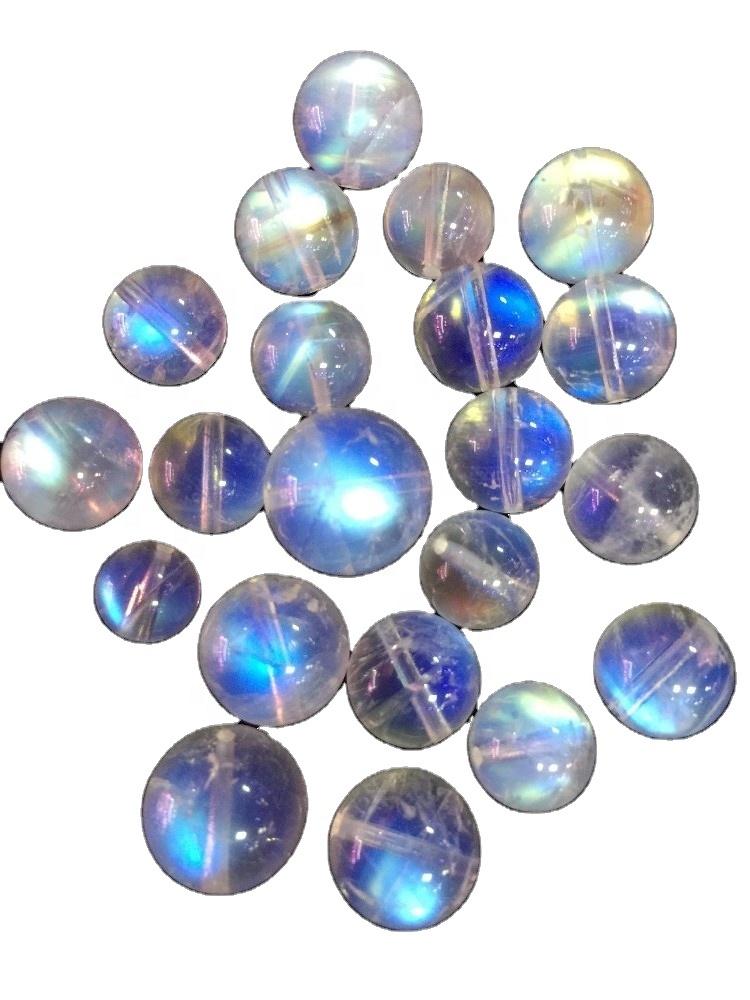 മൊത്ത സ്വാഭാവികവും ഉയർന്നതുമായ മൂൺസ്റ്റോൺ റ round ണ്ട് ബീഡുകൾ 35