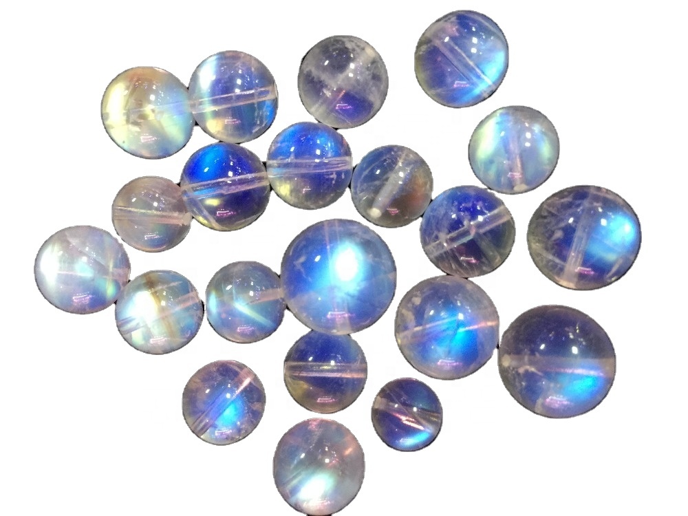 മൊത്ത സ്വാഭാവികവും ഉയർന്നതുമായ മൂൺസ്റ്റോൺ റ round ണ്ട് ബീഡുകൾ 37