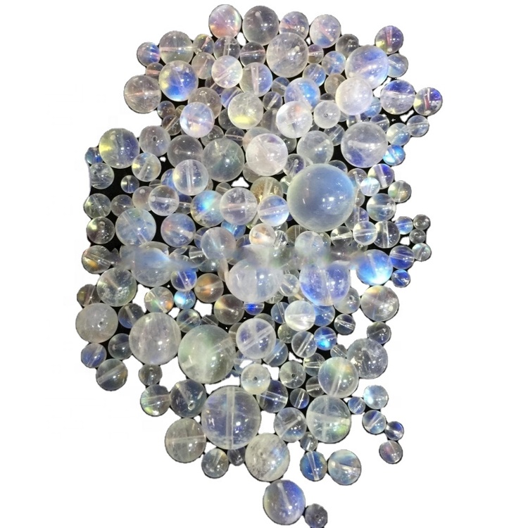 മൊത്ത സ്വാഭാവികവും ഉയർന്നതുമായ മൂൺസ്റ്റോൺ റ round ണ്ട് ബീഡുകൾ 39