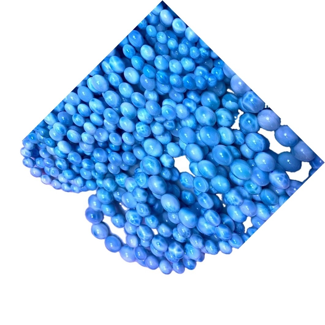 Bán buôn Quartz tự nhiên Crystal Larimar Khắc Đá Mặt dây chuyền Pectolite để bán 31