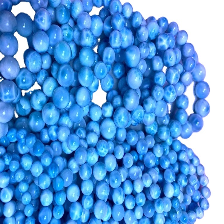 Bán buôn Quartz tự nhiên Crystal Larimar Khắc Đá Mặt dây chuyền Pectolite để bán 39