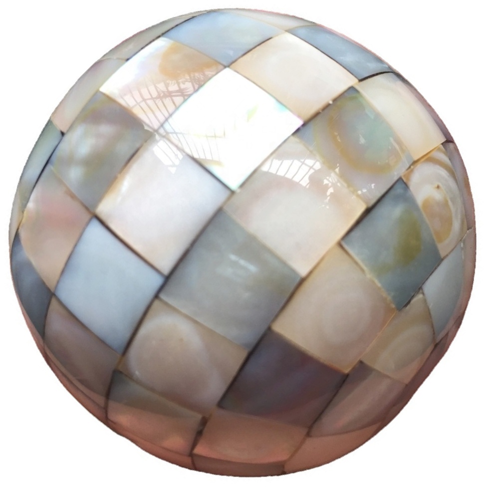 సహజ వైట్ మాప్ రౌండ్ బాల్ షెల్ పూస సముద్రం షెల్ మొజాయిక్ పూసలు 36