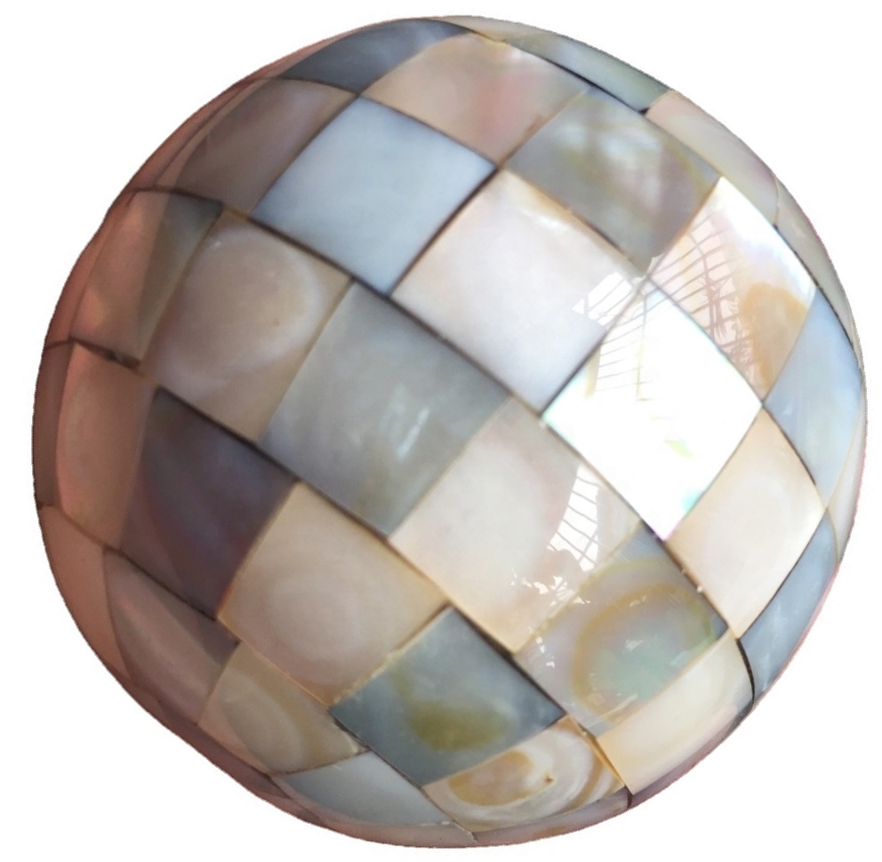 సహజ వైట్ మాప్ రౌండ్ బాల్ షెల్ పూస సముద్రం షెల్ మొజాయిక్ పూసలు 38