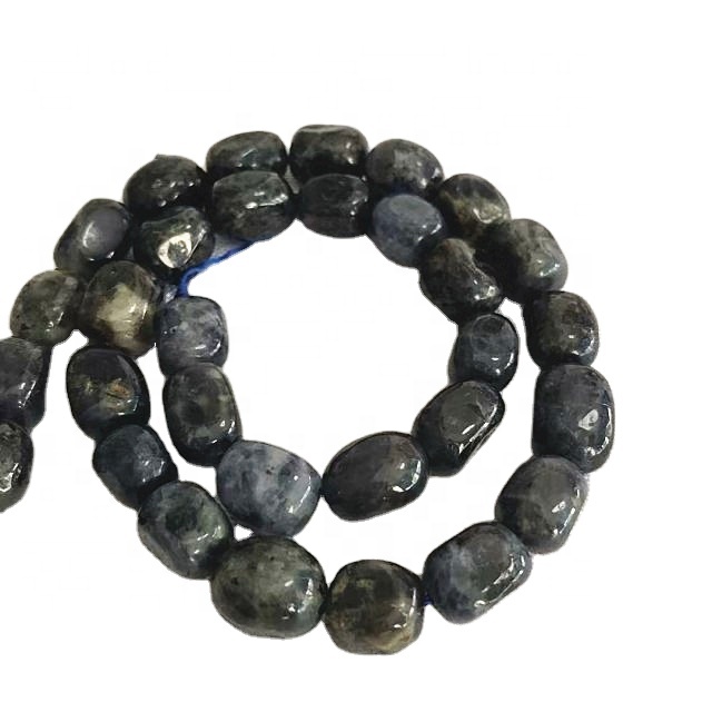 Natural Lolite Batata Forma Grânulos Grey Gemstone Strings 31