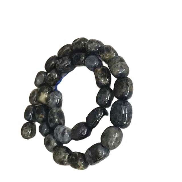 Natural Lolite Batata Forma Grânulos Grey Gemstone Strings 35