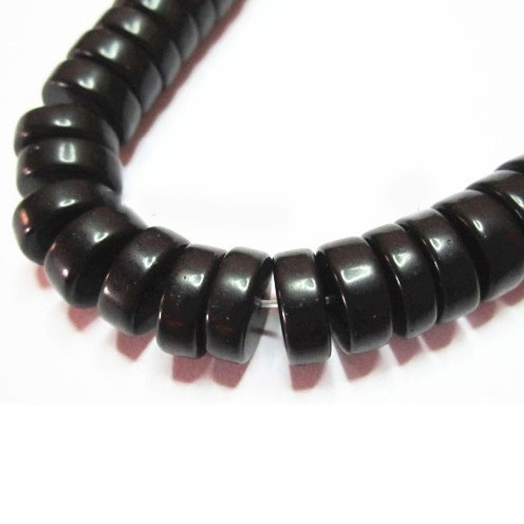 Black Onyx Matte 10 mm Đĩa Đá mờ Đá đen 37