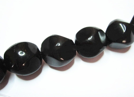 Black Onyx Coin i Button Beads Quantitat de massa més barata Preu a l'engròs 34