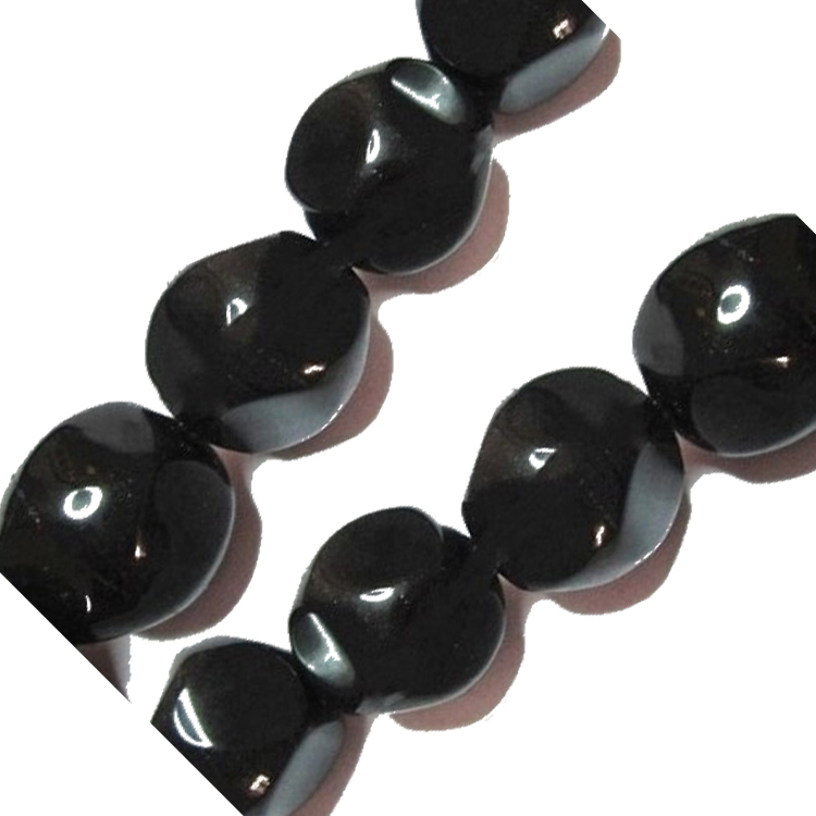 Black Onyx Coin i Button Beads Quantitat de massa més barata Preu a l'engròs 36