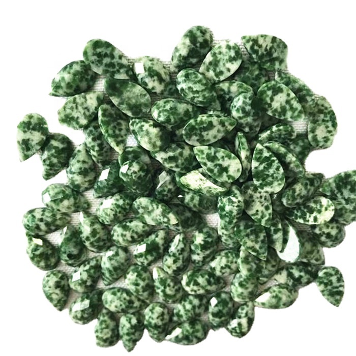 Grüner seraphinit-Edelstein-Cabochon-Birne-Form natürlicher seraphinitischer Cabochon für Schmuckherstellung Anhänger Cabochon 30