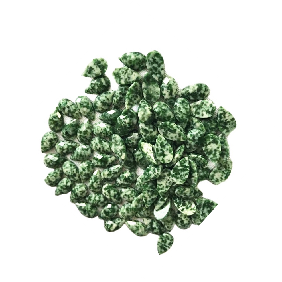 Grüner seraphinit-Edelstein-Cabochon-Birne-Form natürlicher seraphinitischer Cabochon für Schmuckherstellung Anhänger Cabochon 32