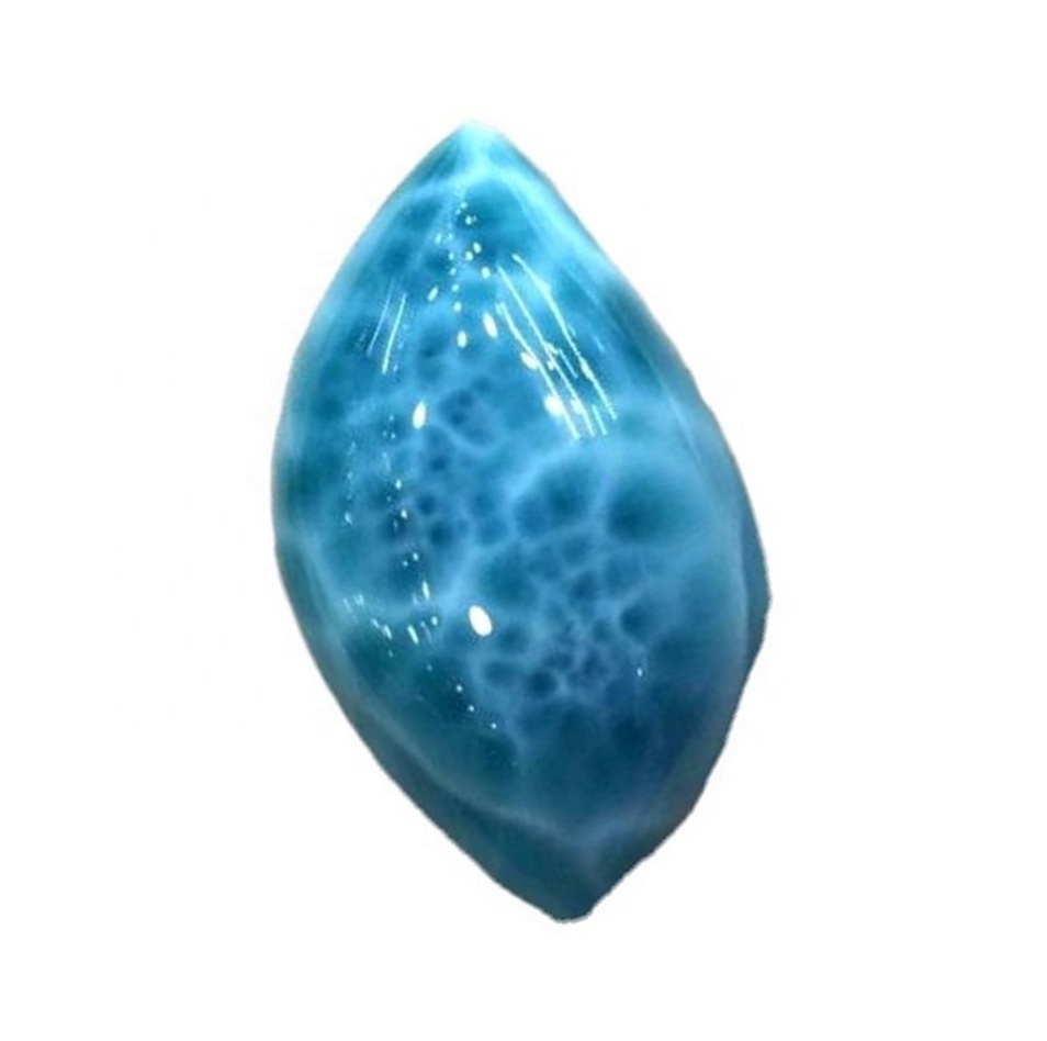 Blu Larimar 12mmx16mm ovali Cabochon Shenzhen Gems Manifatturi fornituri fiċ-Ċina naturali 36