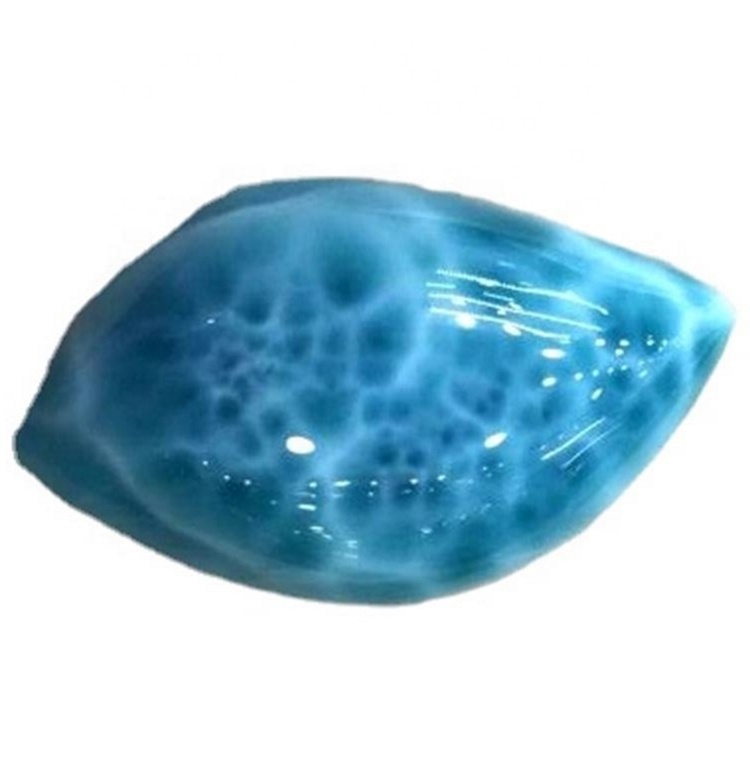 Blu Larimar 12mmx16mm ovali Cabochon Shenzhen Gems Manifatturi fornituri fiċ-Ċina naturali 38