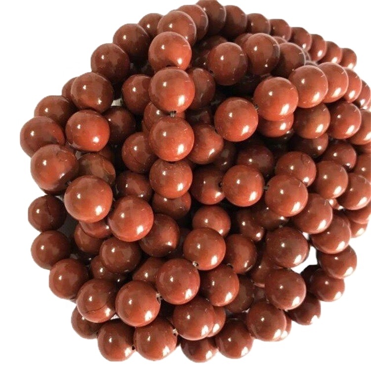 Natural Tsvuku Gemstone kutenderera chimiro chinobaya stone stone stone strings 32