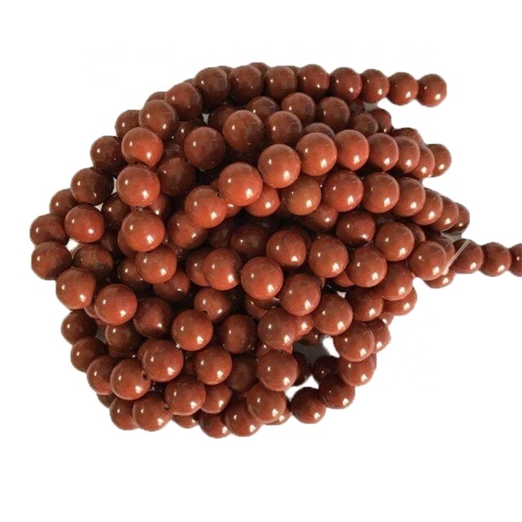 Natural Tsvuku Gemstone kutenderera chimiro chinobaya stone stone stone strings 36