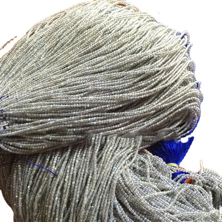 Ósvikinn náttúrulegur ljós grár labradorite lausar perlur hágæða umferð form 6mm 8mm 10mm 34