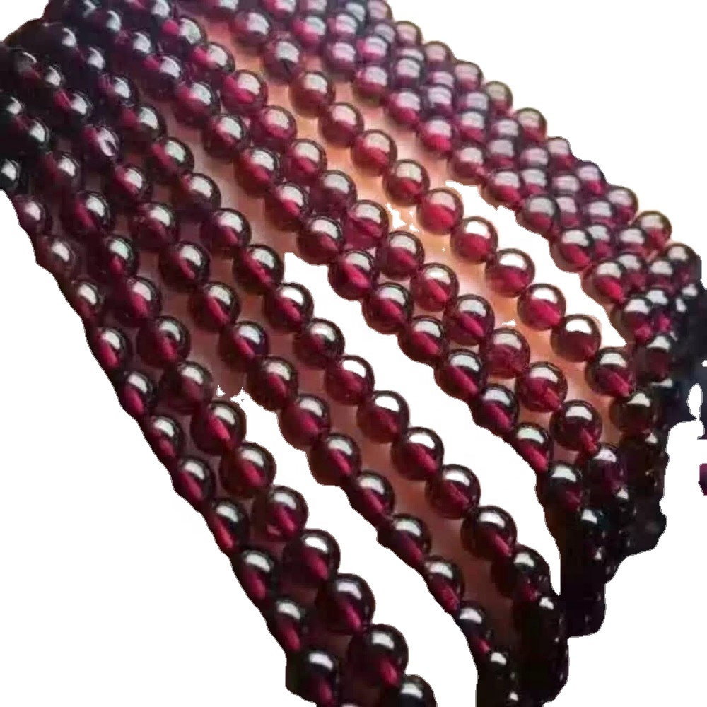 Loomulikult Gemstone'i erinev stiil Garnet Round Beads Mass Kogus Tee hulgimüük 32
