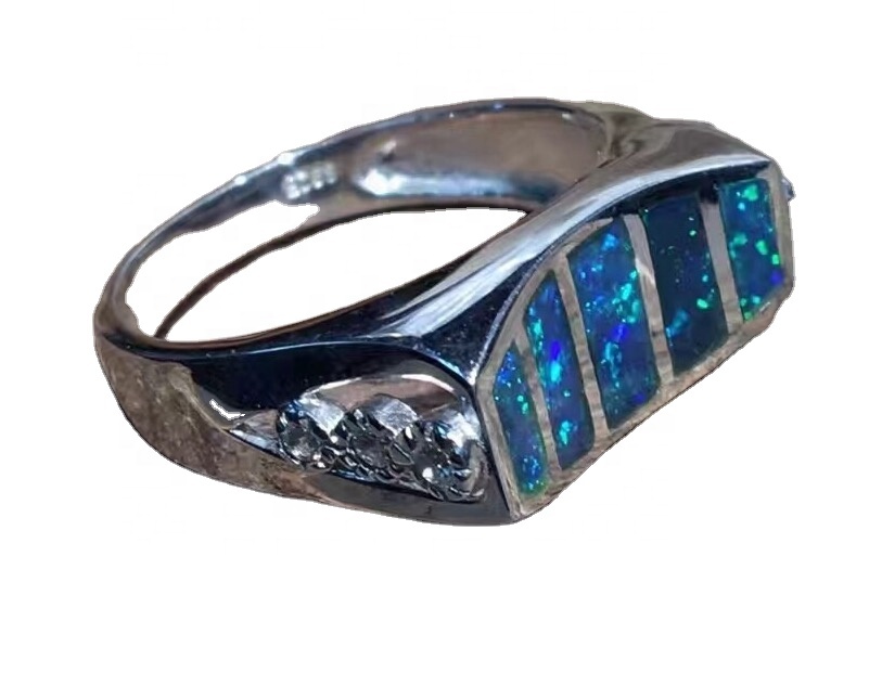 Charm de moda anillos de oro anillos de ópalo 32