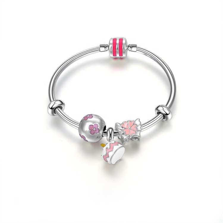 Thời trang cá tính 925 Sterling Silver bangle 10