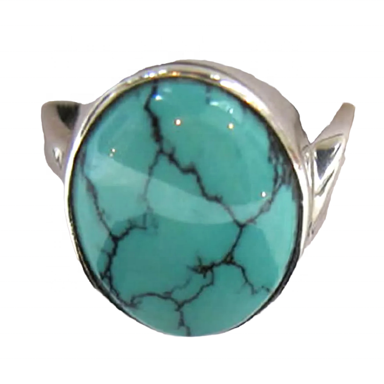 戒指架珠寶時尚純銀925綠松石戒指 36